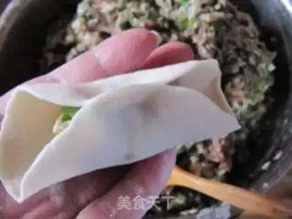 Make Pork and mushroom dumplings step 24