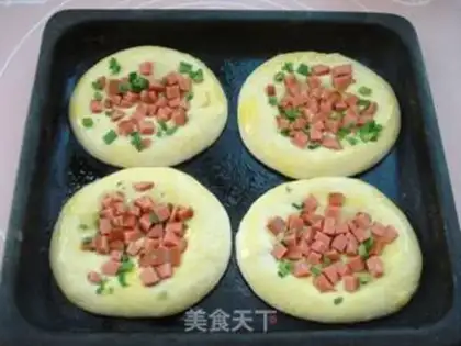 Make Cheese onion ham bread step 9