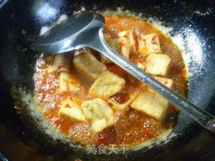 Make Sour spicy tofu step 5