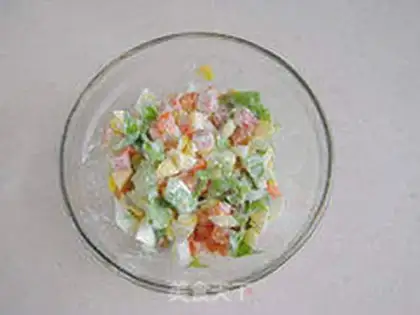 Make Bag salad sandwich step 5