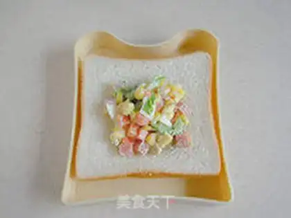 Make Bag salad sandwich step 7
