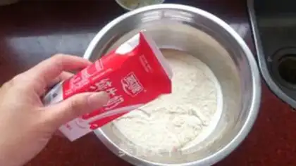 Make Milk and wheat step 1