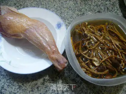 Make Tea mushrooms for chicken legs step 0