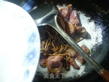 Make Tea mushrooms for chicken legs step 5