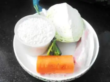 Make Carrot rice step 0