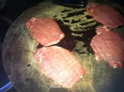 Make Seafood pork chops step 0