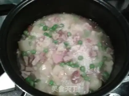 Make Delicious bean rice step 3