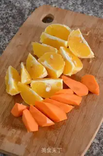 Make Carrot orange juice step 1