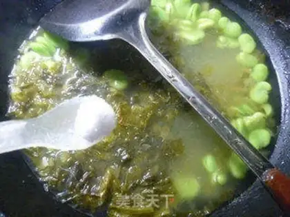 Make Soybeans fan soup step 6