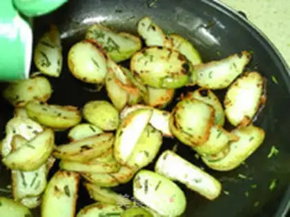 Make Rosemary fried the potatoes step 10