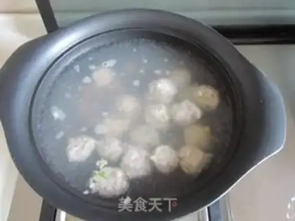Make Mushroom tomato meatball soup step 6