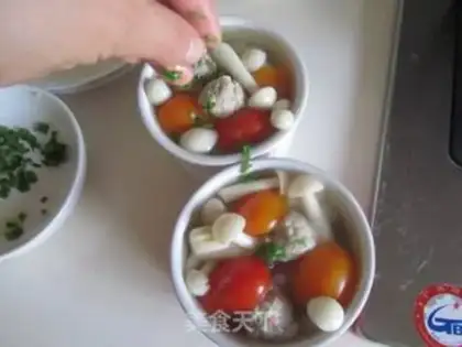 Make Mushroom tomato meatball soup step 10
