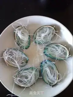 Make Garlic fan abalone step 1