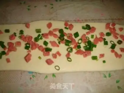 Make Onion ham rolls step 9