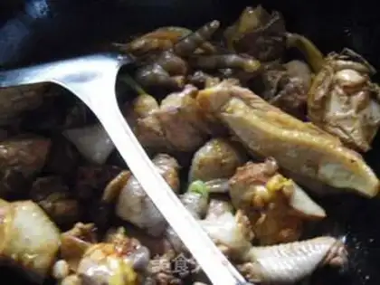 Make Chicken stew mushrooms step 7