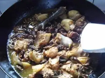 Make Chicken stew mushrooms step 9