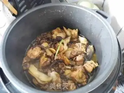 Make Chicken stew mushrooms step 10