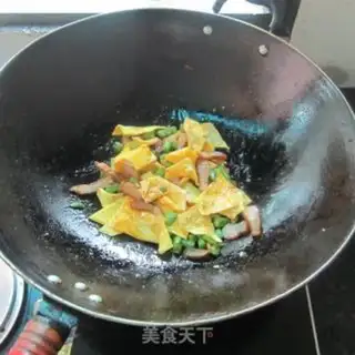 Make ♪ Four seasons of bean fried egg skin ♪ step 8