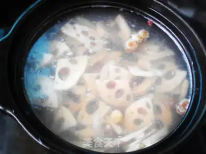 Make Red Bean Lotus Soup step 3