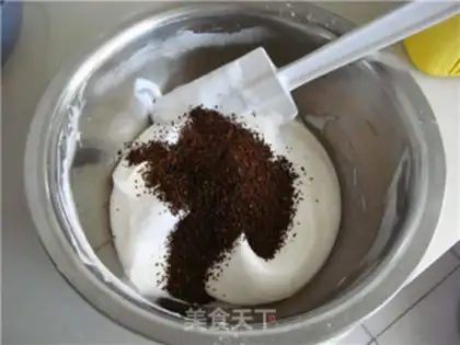 Make Coffee angel cake step 8