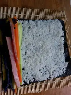 Make Sushi rolls step 6