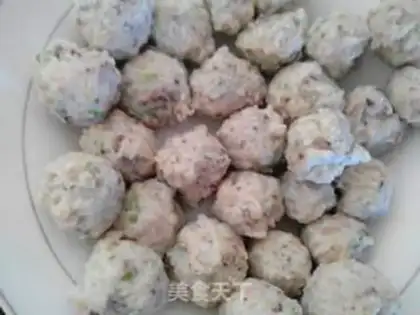 Make Handmade fishballs step 2