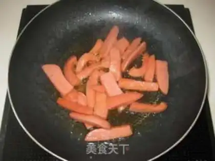 Make Garlic fried sausage step 3