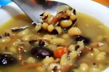 Make Ink fish and bean soup step 14