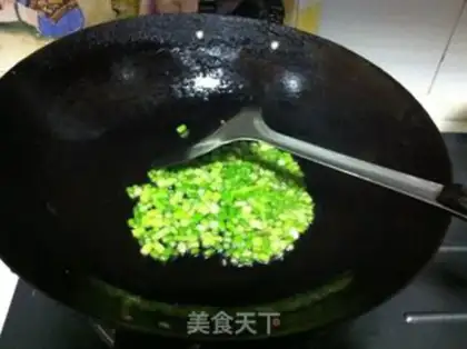 Make Black bean fried rice step 1