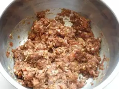 Make Porridge pork dumplings step 4
