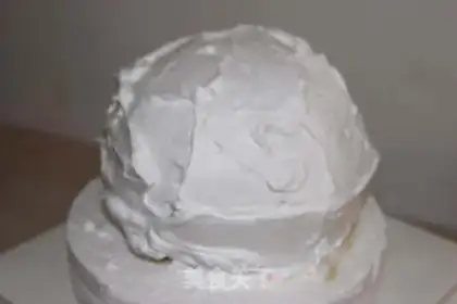 Make Football cake step 16