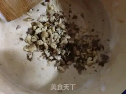Make walnut date mud cake step 10