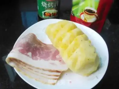 Make Pineapple bacon roll step 0