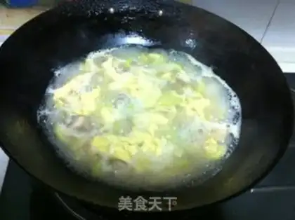 Make Double mushroom egg soup step 4
