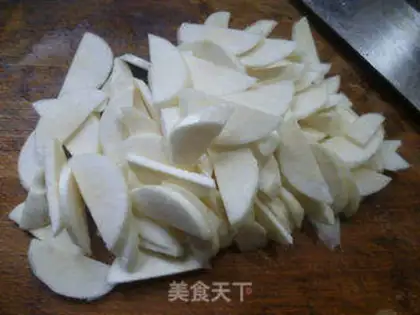 Make The green peppers, the black and white step 3