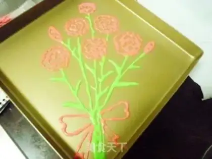 Make Carnation cake step 16