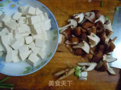 Make Tofu mushroom soup step 1