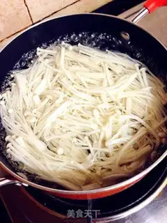 Make Mustard needle mushrooms step 2