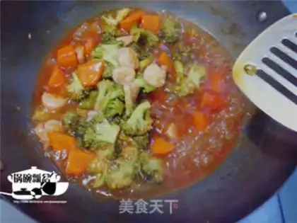 Make Cheese and shrimp and broccoli step 13