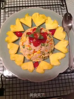 Make Pineapple ketchup fried rice step 12
