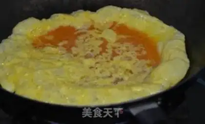 Make Spring fried eggs step 1