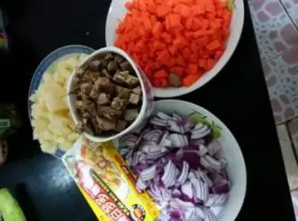 Make Curry beef rice step 0