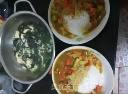 Make Curry beef rice step 2
