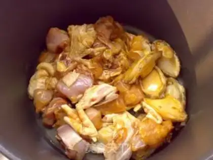 Make Fresh abalone chicken step 3
