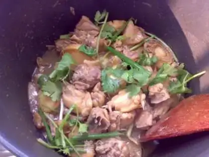 Make Fresh abalone chicken step 7