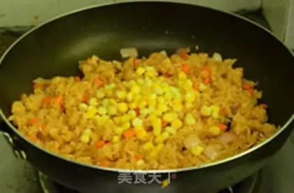 Make Cheese sauce and rice step 6