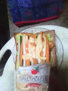 Make Salad toast sandwich step 10