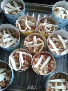 Make Mini rice pizza step 4