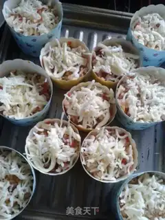 Make Mini rice pizza step 5