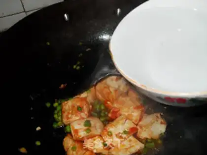 Make Sour tofu bag eggs step 6